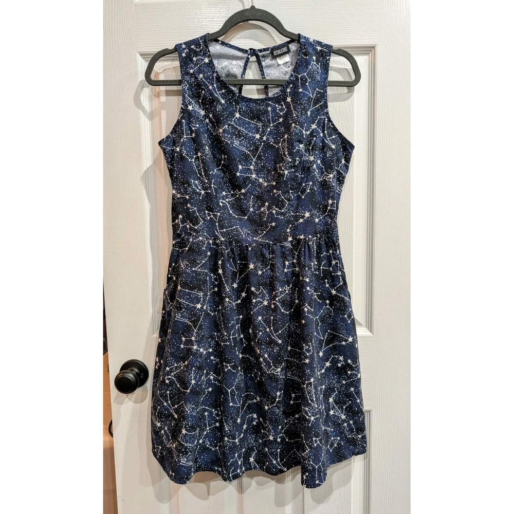 Retrolicious Constellation Celestial Dress Large Stars Galaxy Retro USA Glows!